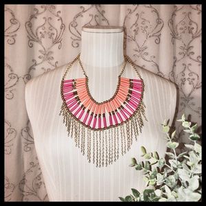 🚫 SOLD • NECKLACE • PINK & ORANGE